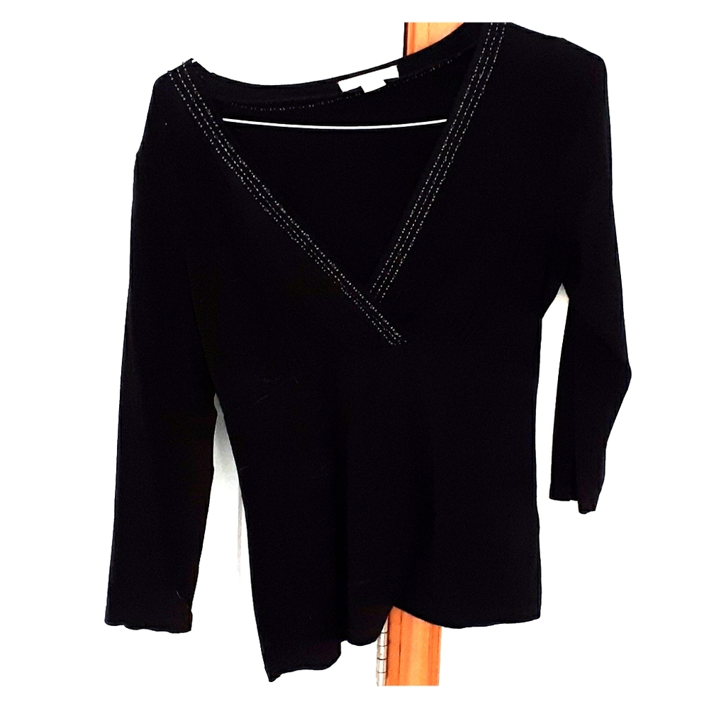 3/4 Length Black Shirt